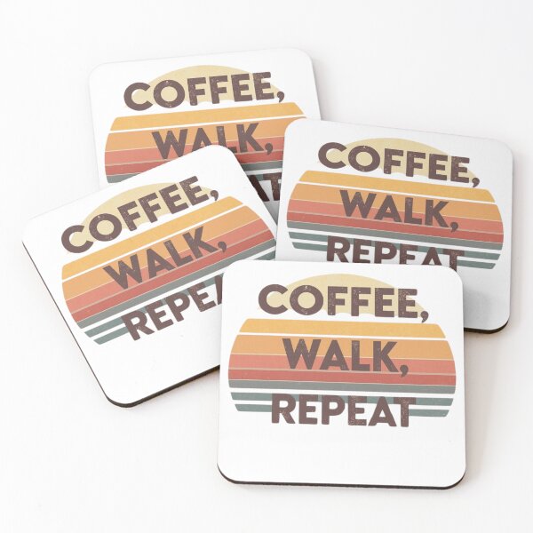 Item preview, Coffee Walk Repeat: A Daily Ritual designed and sold by PunchText designs.