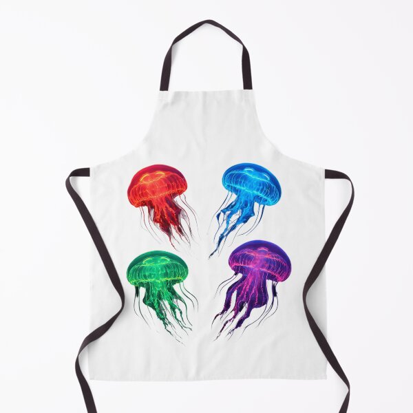 Item preview, Colorful Glowing Jellyfish Art designed and sold by GloriousArtSKD.
