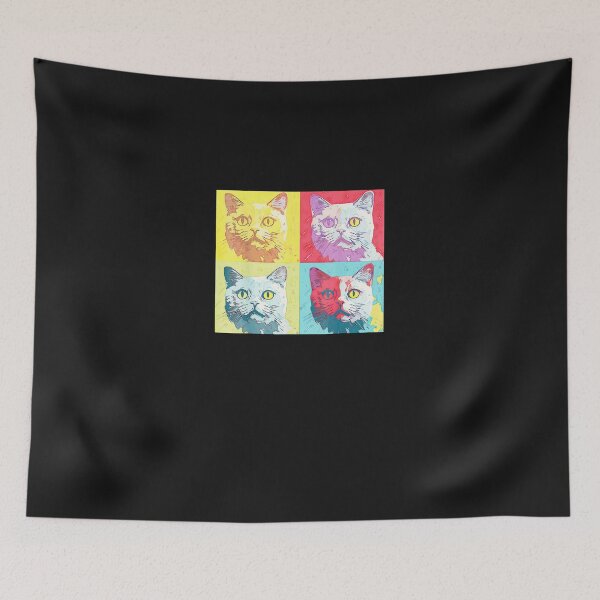 Item preview, Cat-And-Kitten-Pop-Art---Four-Panel---Stylish-And-Cute-(7) designed and sold by giptrocac.
