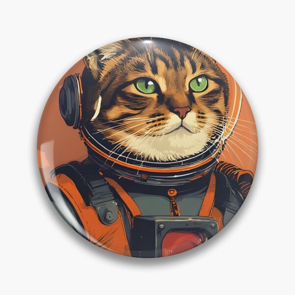 Item preview, Astronaut cat is friendly in space designed and sold by she-devil-shirt.