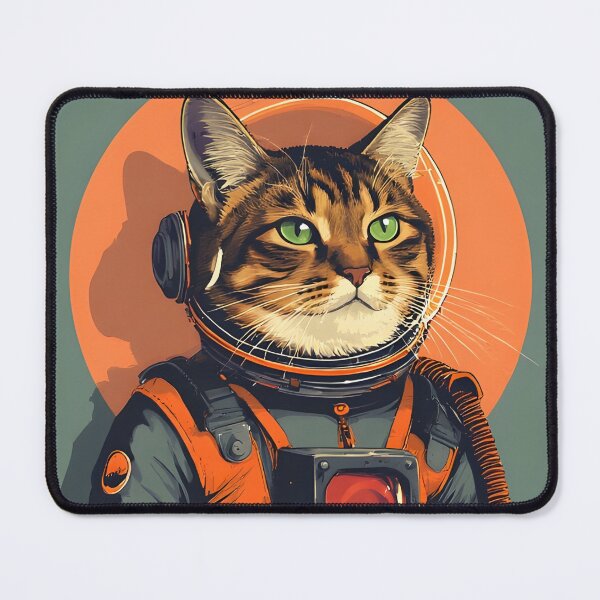 Item preview, Astronaut cat is friendly in space designed and sold by she-devil-shirt.