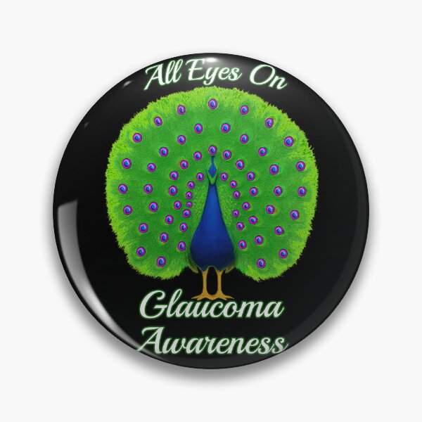 Item preview, Colorful Peacock for Glaucoma Awareness Support designed and sold by Eyepatch-Jacks.