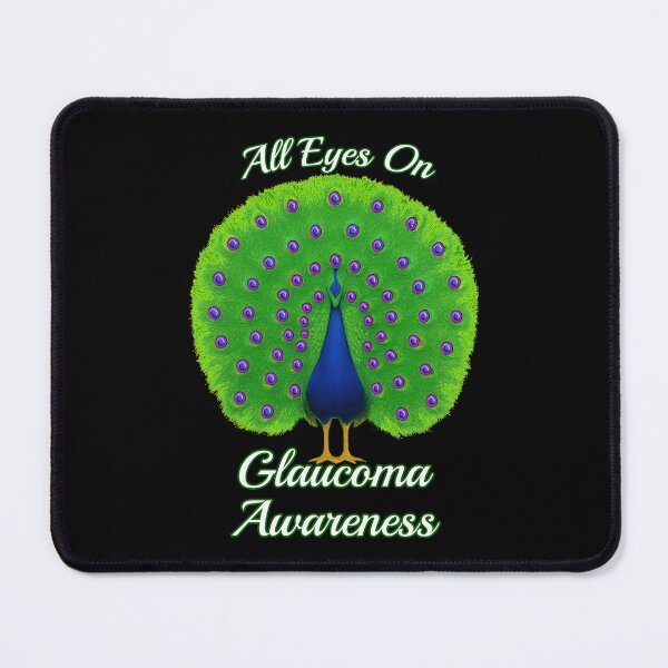 Item preview, Colorful Peacock for Glaucoma Awareness Support designed and sold by Eyepatch-Jacks.
