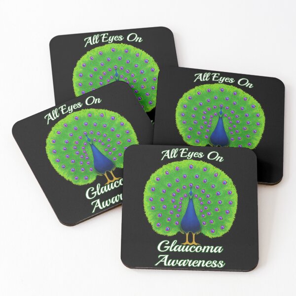 Item preview, Colorful Peacock for Glaucoma Awareness Support designed and sold by Eyepatch-Jacks.