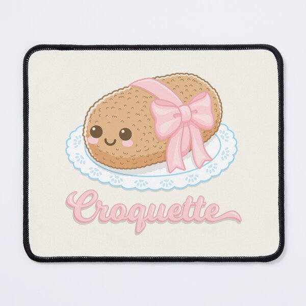 Item preview, Kawaii Pink Ribbon Croquette designed and sold by miavaldez.