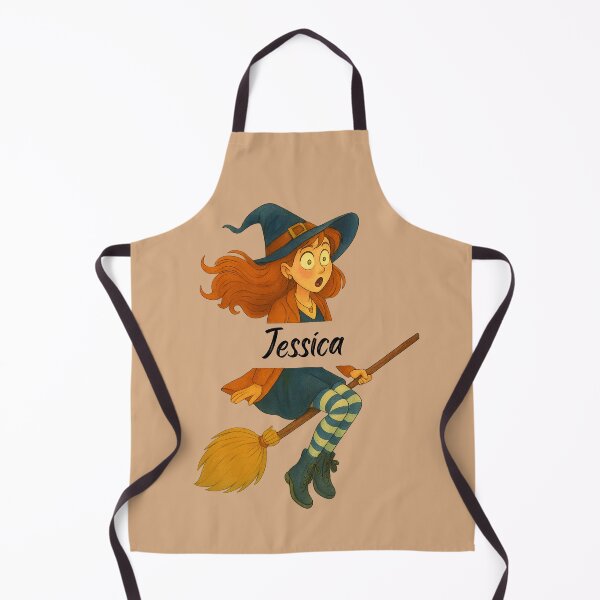 Item preview, Jessica Name Customized Halloween Cute Witch designed and sold by Our Bible Journey.