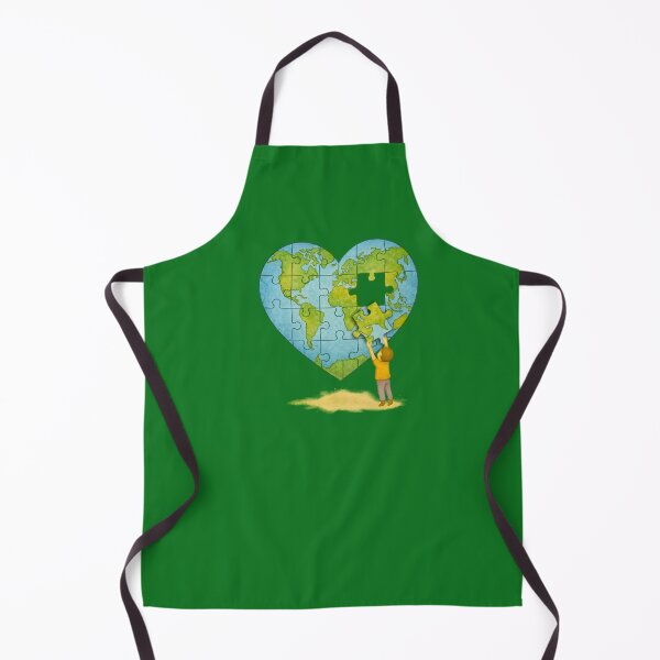 Item preview, Puzzle Heart Earth – Child with Final Piece Watercolor Design designed and sold by Jack’s Shirts Craft.