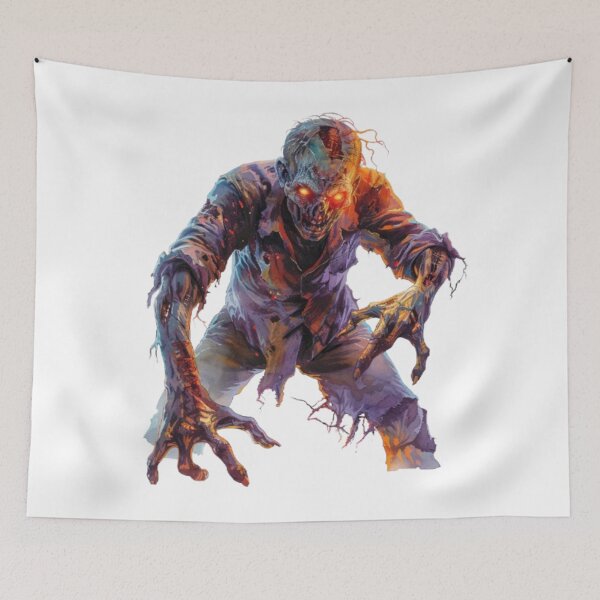 Item preview, Undead Hunter Zombie – Horror Halloween Design designed and sold by AlexLineArt.
