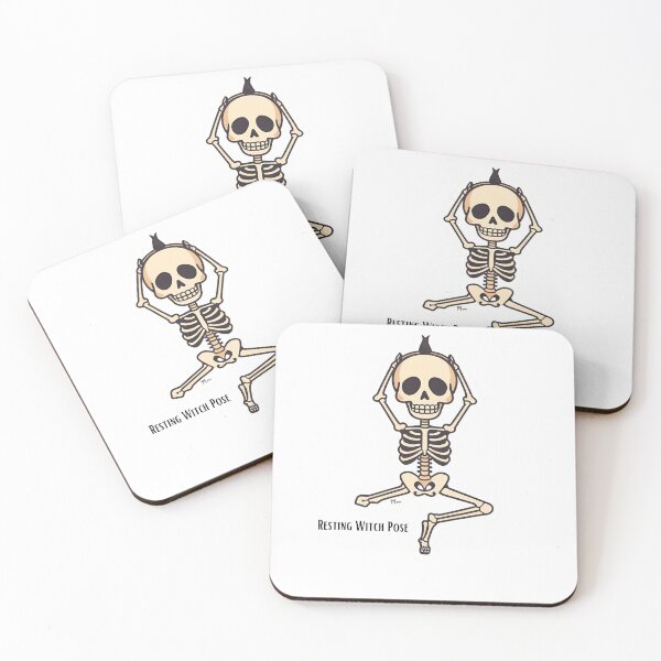 Item preview, Restin’ in Pose – Funny Skeleton Yoga Halloween Design designed and sold by Activity01.