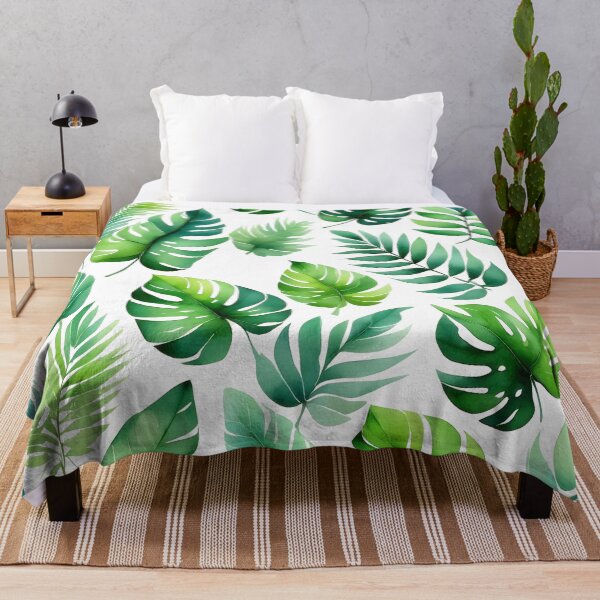 Artikelvorschau, Aquarell tropisches Blättermuster entworfen und verkauft von Ombrya.