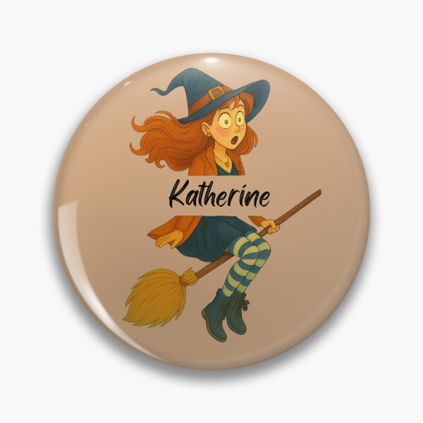 Artikelvorschau, Katherine Name Customized Halloween Süße Hexe entworfen und verkauft von Our Bible Journey.