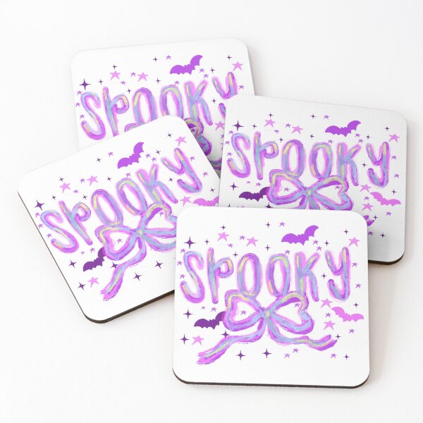 Item preview, Pastel Spooky Aesthetic – Cute Halloween Bow & Stars Design designed and sold by baucestudio.