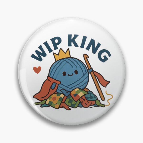 Item preview, WIP King – Crochet Projects Sticker designed and sold by Lavoretty.