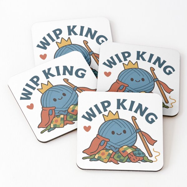Item preview, WIP King – Crochet Projects Sticker designed and sold by Lavoretty.