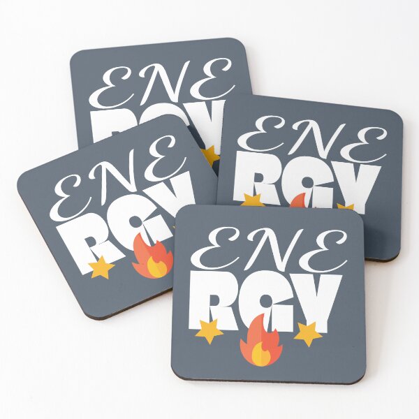 Item preview, Bold Energy Text with Stars and Flame Graphic designed and sold by PENLEAF DESIGNS.