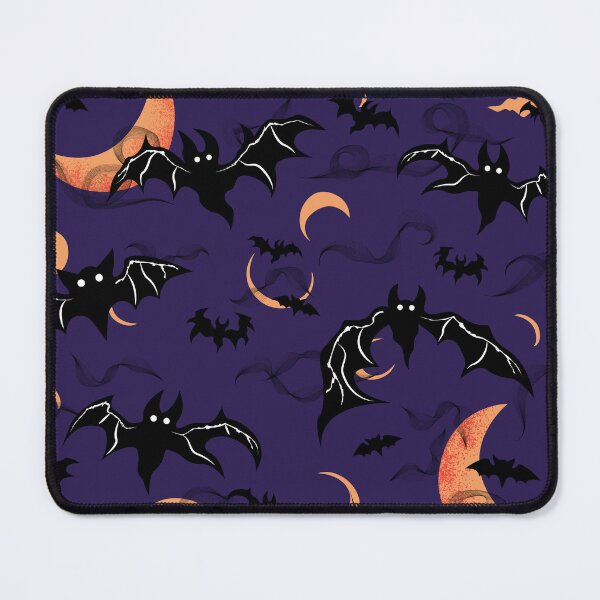Item preview, Bats and Spooky Moons Pattern - Deep Purple Magic designed and sold by Daniel Bevis Design.