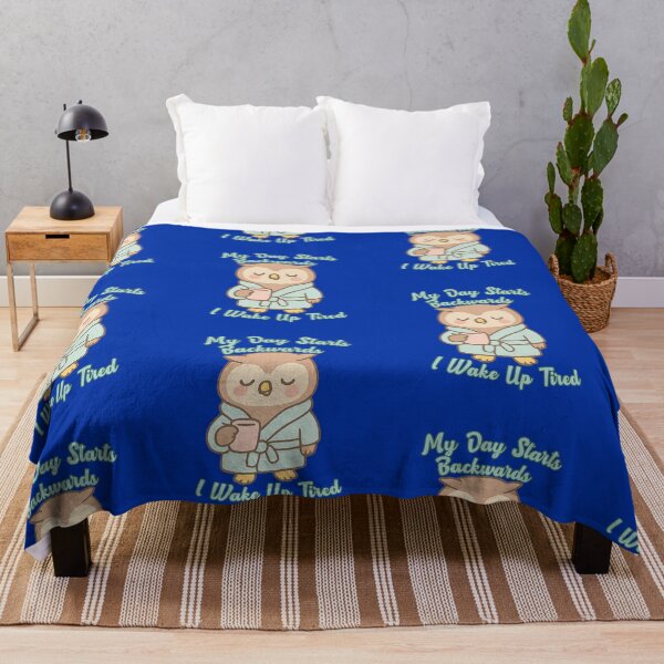 Item preview, My Day Starts Backwards I Wake Up Tired Owl – Funny Pastel Bird and Go to Bed Wide Awake designed and sold by Lunaria Arts.