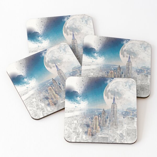 Item preview, Moonlit NewYork designed and sold by blackink-design.