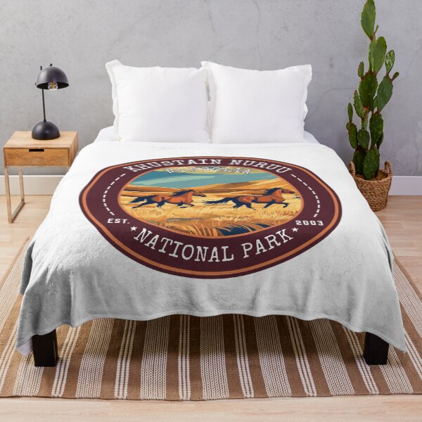 Item preview, Khustain Nuruu National Park in Mongolia Vintage Travel Art Circle Emblem designed and sold by MaateoDesign.
