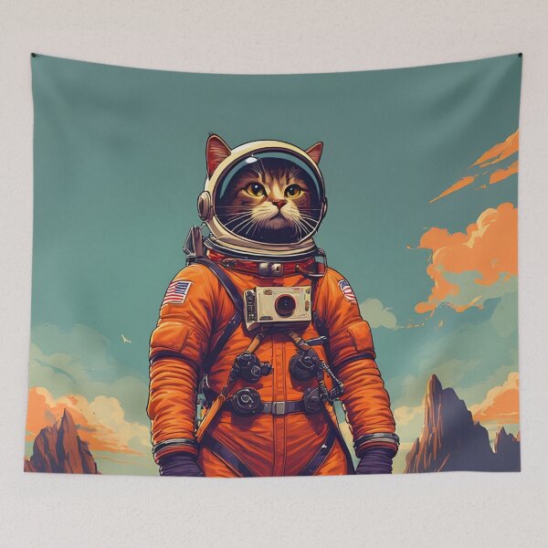 Item preview, The Space Cat helps you find your happiness designed and sold by she-devil-shirt.