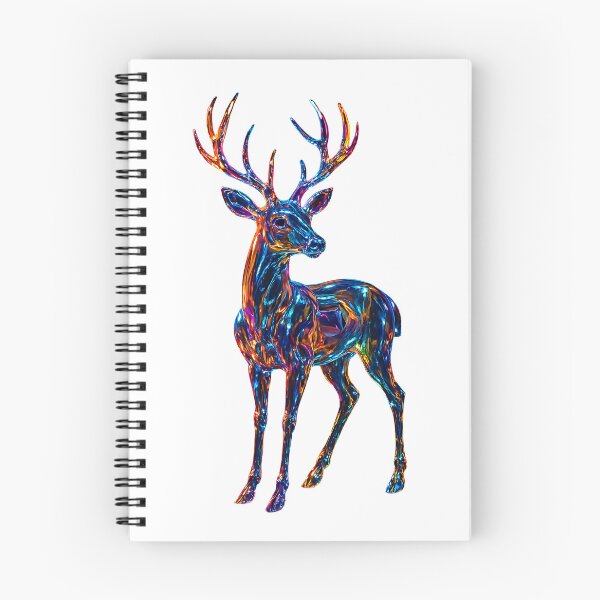 Item preview, Colorful Glass Deer Art – Unique Modern Wildlife Print for Nature Lovers designed and sold by GloriousArtSKD.