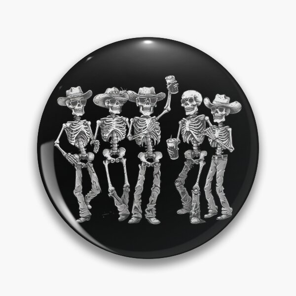 Item preview, Cowboy Skeleton Party Crew with Drinks and Hats designed and sold by Daagath.