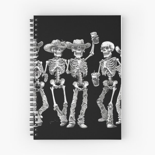 Item preview, Cowboy Skeleton Party Crew with Drinks and Hats designed and sold by Daagath.