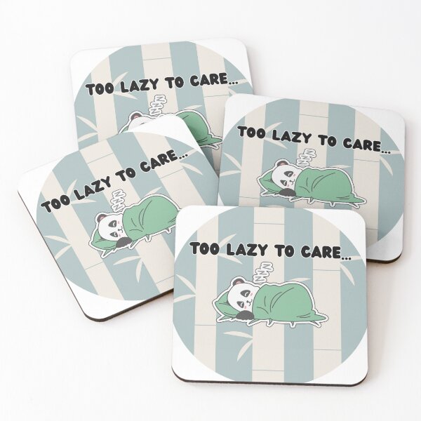 Item preview, Too lazy to care cute lazy panda  designed and sold by AnfalAl-Sabti.