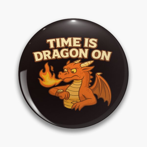 Item preview, Funny Dragon Watching Time Cartoon Illustration designed and sold by WilGrowDesigns.