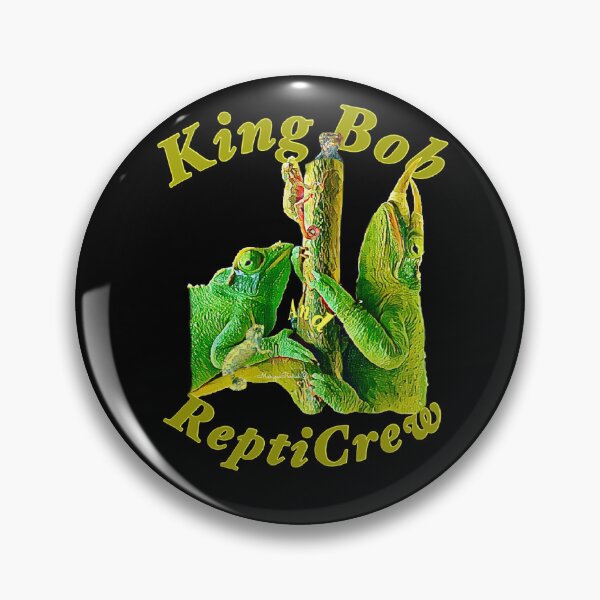 Item preview, King Bob and ReptiCrew logo—Jackson’s chameleon  designed and sold by ArtbyMparrish .