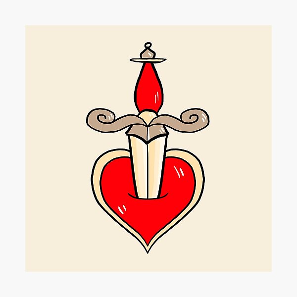 Item preview, Dagger in the Heart designed and sold by loumaisie.
