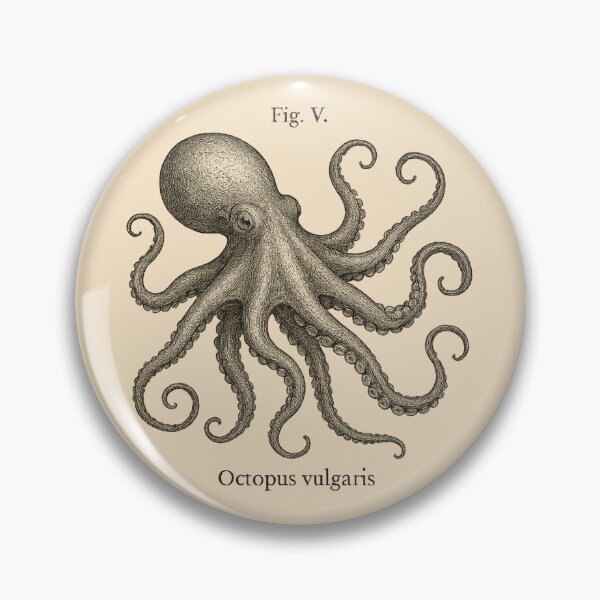 Item preview, Octopus Vulgaris Vintage Scientific Illustration designed and sold by Graphics4X.