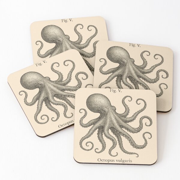 Item preview, Octopus Vulgaris Vintage Scientific Illustration designed and sold by Graphics4X.