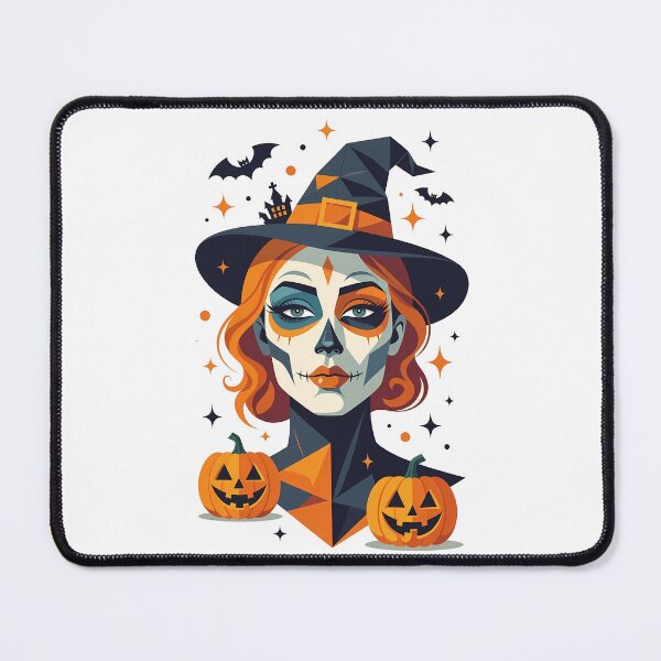 Item preview, Charming Halloween Witch with Skulls designed and sold by victorstudioart.