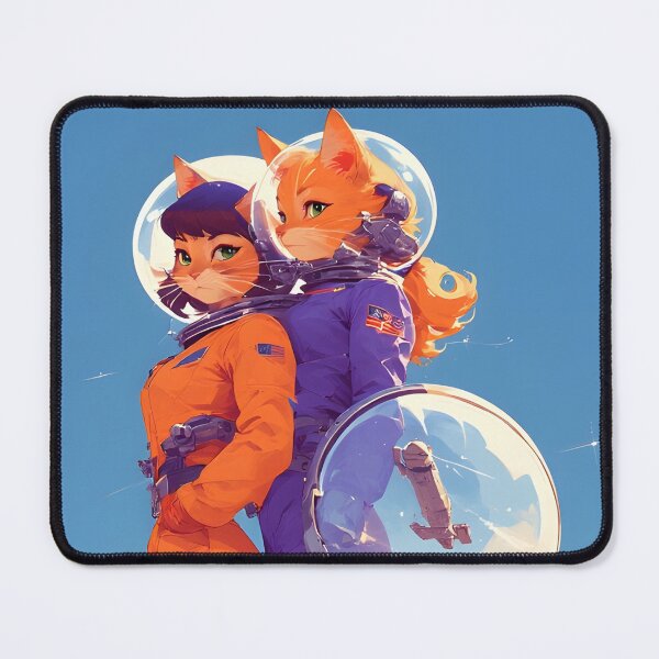 Item preview, The astronaut cat and her friend search for happiness in space designed and sold by she-devil-shirt.