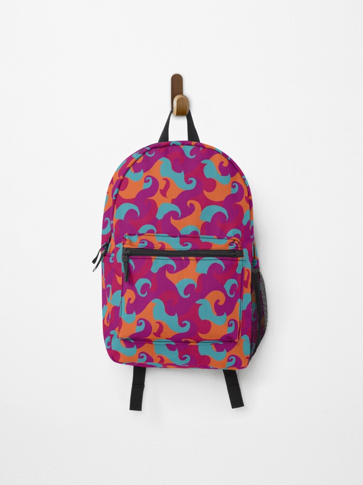 Thumbnail 1 of 3, Backpack, Retro Psychedelic Renaissance designed and sold by MidArtForge.