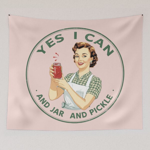 Item preview, Retro Kitchen Humor Yes I Can - Grab Your Balls It’s Canning Season designed and sold by jelonkaa.