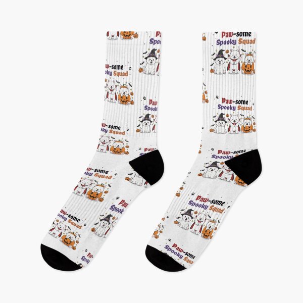 Item preview, Pawsome Spooky Squad – Cute American Eskimo Dog Halloween designed and sold by The Real Life Symphony.