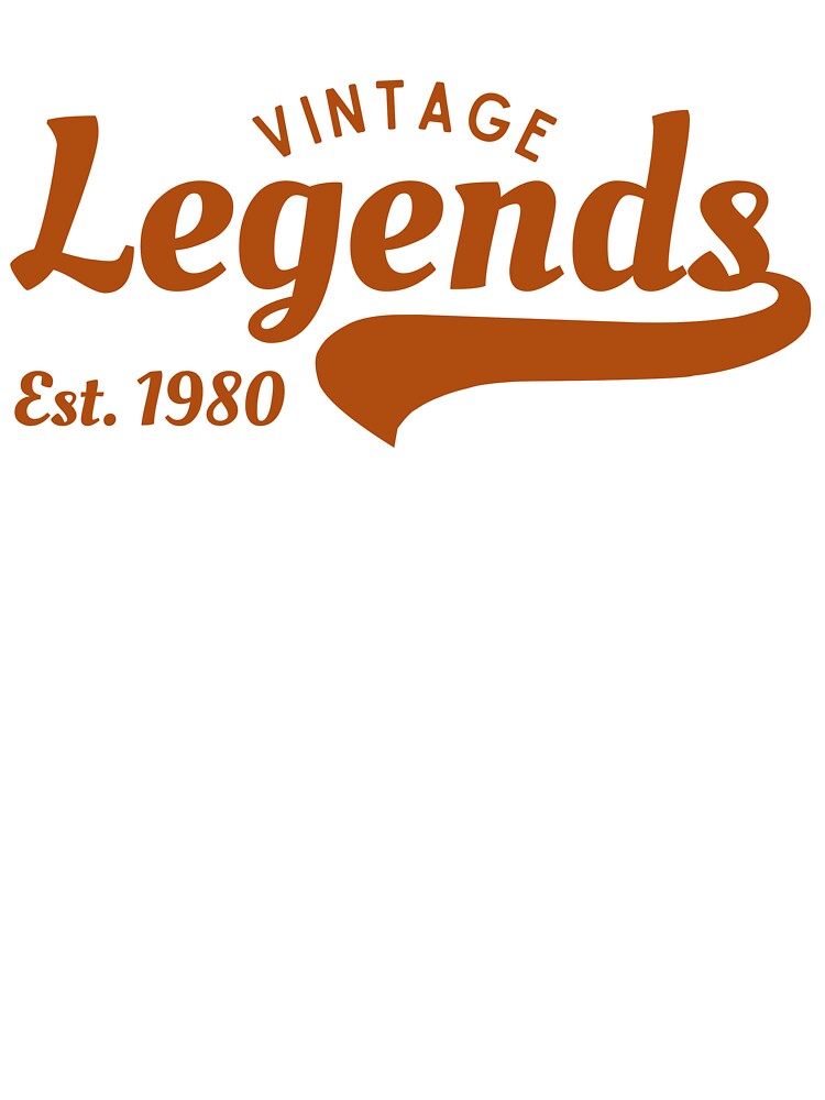 T-shirt Vintage Legends Est. 1980 – Style rétro T-shirt boxy