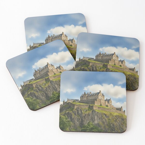 Item preview, Edinburgh Castle Scotland Travel Watercolor Art Print designed and sold by Magnolia Valley Art.
