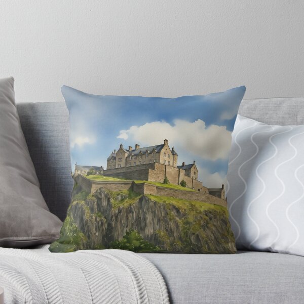 Item preview, Edinburgh Castle Scotland Travel Watercolor Art Print designed and sold by Magnolia Valley Art.