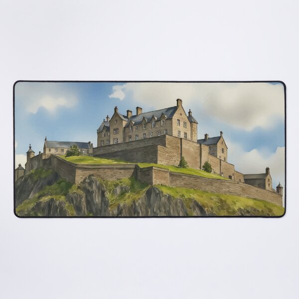 Item preview, Edinburgh Castle Scotland Travel Watercolor Art Print designed and sold by Magnolia Valley Art.