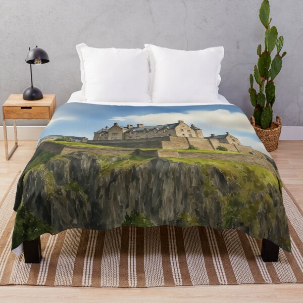 Item preview, Edinburgh Castle Scotland Travel Watercolor Art Print designed and sold by Magnolia Valley Art.