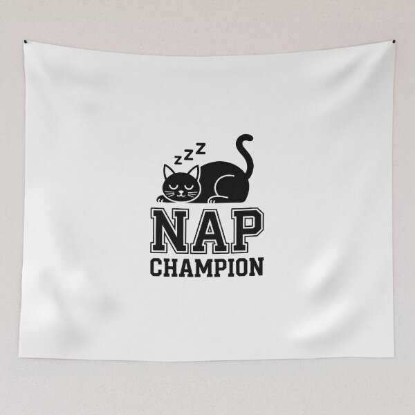 Item preview, Nap Champion Cat Deisgn designed and sold by Enea Kelo.