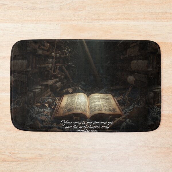 Item preview, Ancient Book of Wisdom – Inspirational Quote in Mysterious Library designed and sold by sier-vc.