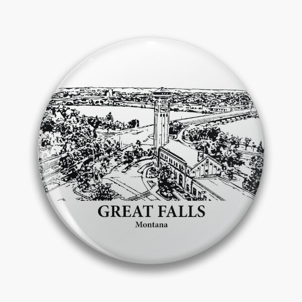 Item preview, Great Falls - Montana designed and sold by Lakeric Cityscapes.