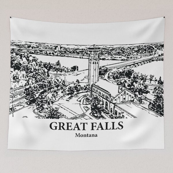 Item preview, Great Falls - Montana designed and sold by Lakeric Cityscapes.