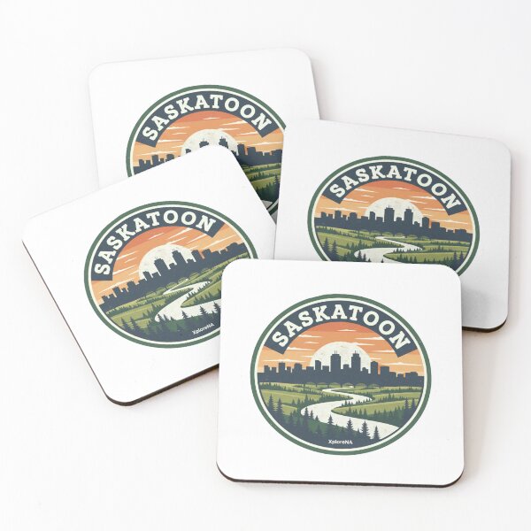Item preview, Saskatoon: Rustic River City Emblem designed and sold by XploreNA.