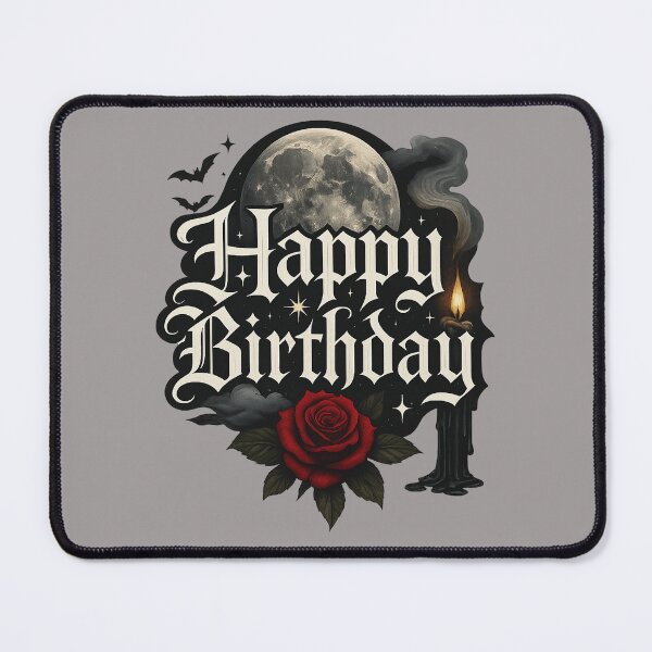 Item preview, Gothic Happy Birthday Design designed and sold by NoirAuraX.