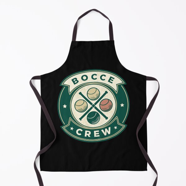 Item preview, Vintage Bocce Ball Logo – “Bocce Crew” Retro Sports Emblem in Two-Tone Badge Design designed and sold by VividOrganica.